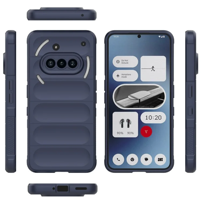 A-One Brand - Nothing Phone (3a) Mobilskal MagSafe Rugged TPU - Mörkblå