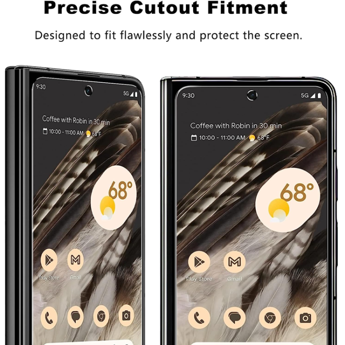 OEM - [2-PACK] Google Pixel Fold Härdat Glas Skärmskydd - Clear