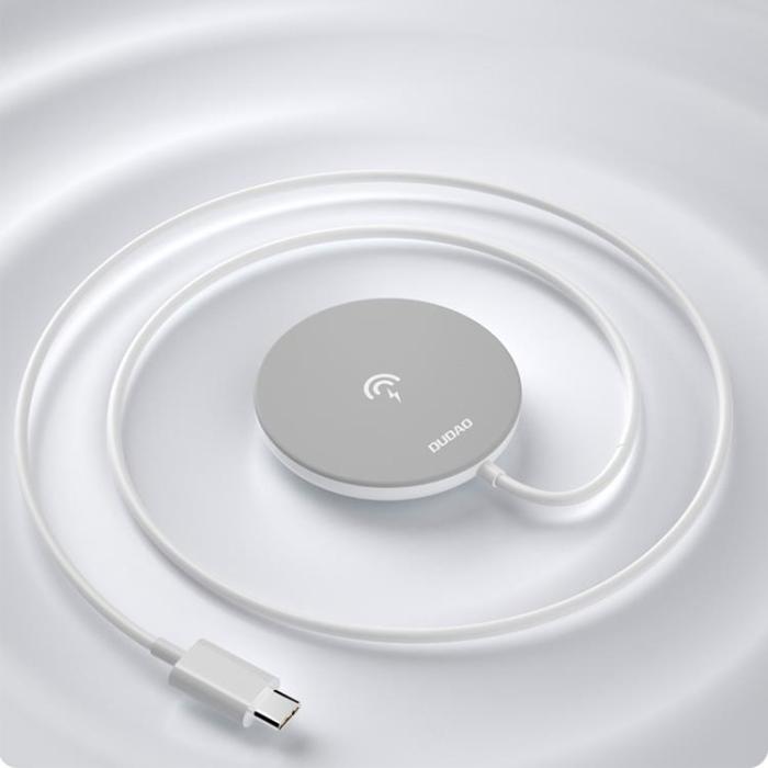 Dudao - Dudao Magsafe Trådlös Laddare Induction A12Pro Qi 15W - Vit