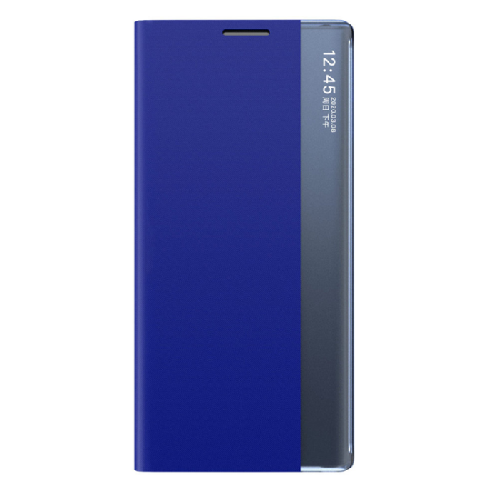 OEM - Galaxy A22 4G Mobilfodral Sleep Smart Window - Blå