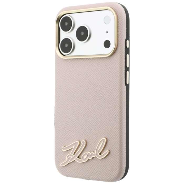 KARL LAGERFELD - Karl Lagerfeld Mobilskal För iPhone 18 Pro/17 Pro Magsafe Grained Resin
