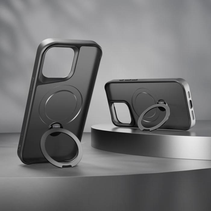 Etteri - Etteri iPhone 12/12 Pro Mobilskal MagSafe Matt Ring - Svart