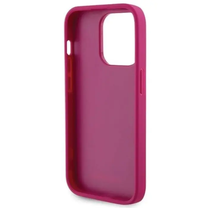 Guess - Guess iPhone 15 Pro Mobilskal Strass Metal Logo - Rosa