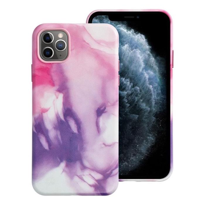 OEM - iPhone 11 Pro Max Magsafe Mobilskal Läder - Lila Splash