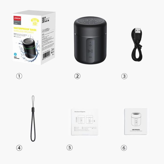 UTGATT1 - Joyroom 5W Trådlös Bluetooth Högtalare - Svart