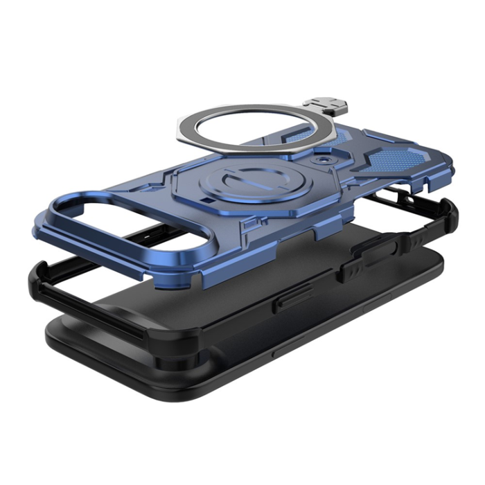 A-One Brand - iPhone 17 Air Mobilskal Rotating Kickstand - Mörkblå