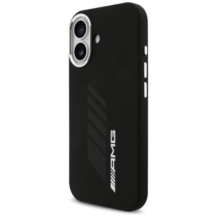 Mercedes - AMG iPhone 17 Mobilskal MagSafe Silikon Oversize Rhombs - Svart