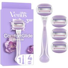 Gillette - Gillette Rakhyvel Comfortglide Breeze + 4st rakblad