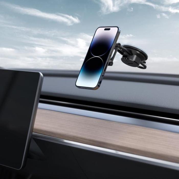 Spigen - Spigen Magnetisk Magsafe Bilhållare Windshield Och Dashboard