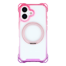 A-One Brand - iPhone 17 Mobilskal MagSafe Ring Kickstand - Rosa / Lila