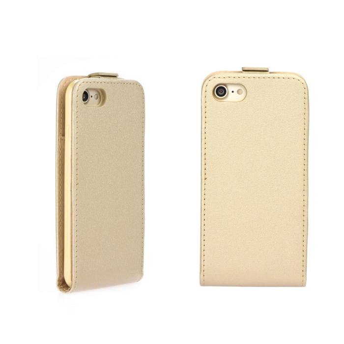 UTGATT1 - Flip fodral med kortfack till iPhone X Guld