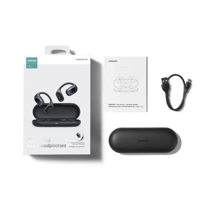 Joyroom - Joyroom Openfree Trådlösa On-Ear Hörlurar - Mörkblå