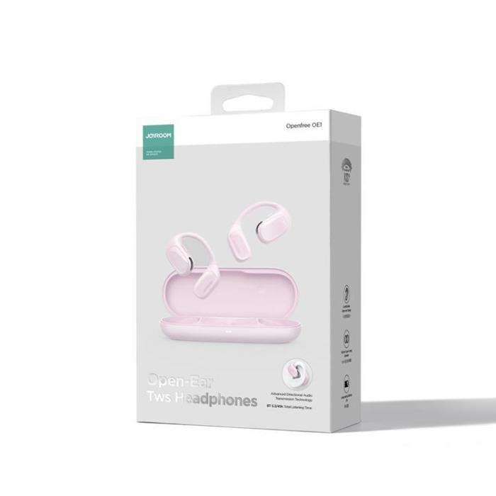 Joyroom - Joyroom Openfree Trådlösa On-Ear Hörlurar - Rosa