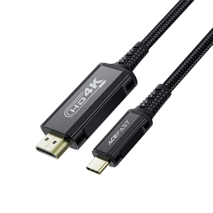 Acefast - Acefast USB-C till HDMI Kabel Video 4K 60Hz HDR 1.8m - Svart