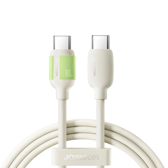 Joyroom - Joyroom USB-C Till USB-C Kabel 60W 2m - Beige