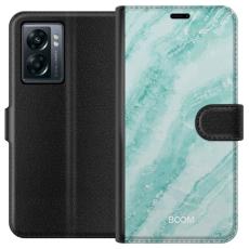 iSecrets - Pl&aring;nboksfodral till OnePlus Nord N300 med Mint Marble