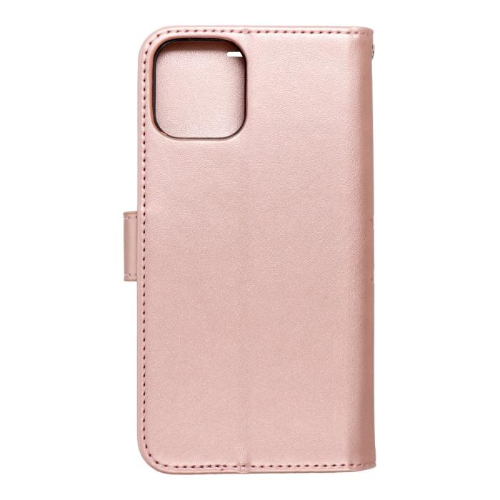 OEM - iPhone 12 & 12 Pro Plånboksfodral MEZZO - Roséguld