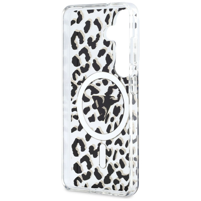 Guess - Guess Mobilskal För Galaxy S26 MagSafe IML Leopard Print Triangle