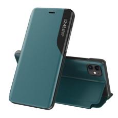 Ruhtel - Eco Läder View Fodral iPhone 13 Pro - Grön