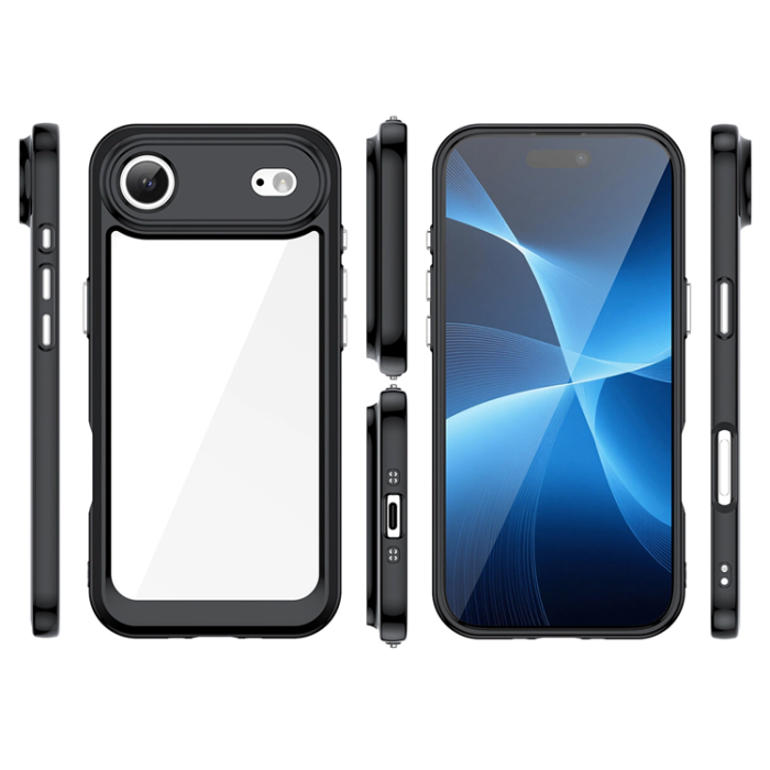 A-One Brand - iPhone Air Mobilskal Outer Space - Svart/Transparent