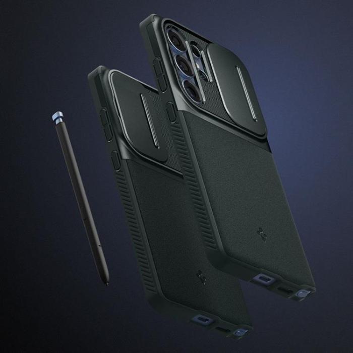 Spigen - Spigen Galaxy S25 Ultra Mobilskal Optik Armor - Grön