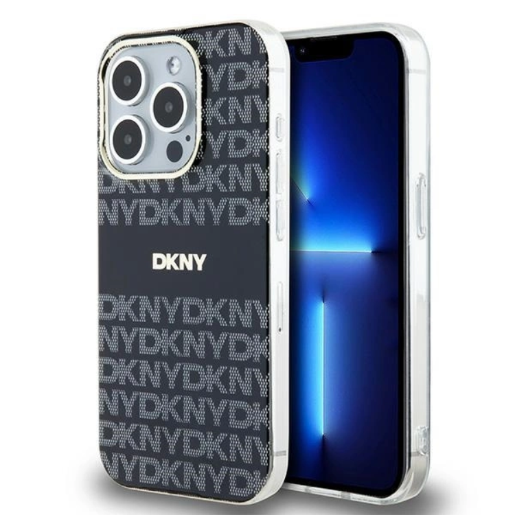 DKNY Mobilskal till iPhone 15 Pro Max Magsafe IML Mono & Stripe - Svart | 2353 | AlltMobil