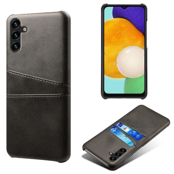 A-One Brand - Galaxy A54 5G Mobilskal Korthållare Shockproof PU-Läder - Svart