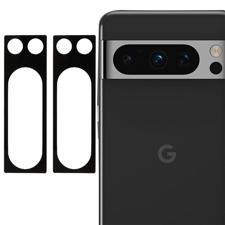 [2-PACK] Google Pixel 8 Pro Kameralinsskydd i Härdat Glas - Svart