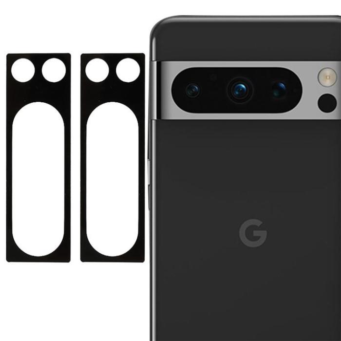 OEM - [2-PACK] Google Pixel 8 Pro Kameralinsskydd i Härdat Glas - Svart
