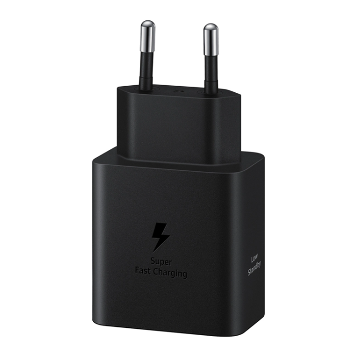 Samsung - Samsung Väggladdare 45W 4.05A 1x USB-C + USB-C Kabel - Svart