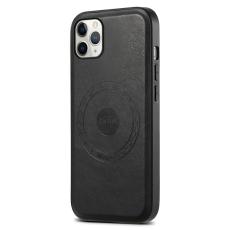 DENIOR - DENIOR Mobilskal f&ouml;r iPhone 11 Pro Max, PU-l&auml;der och PC, svart