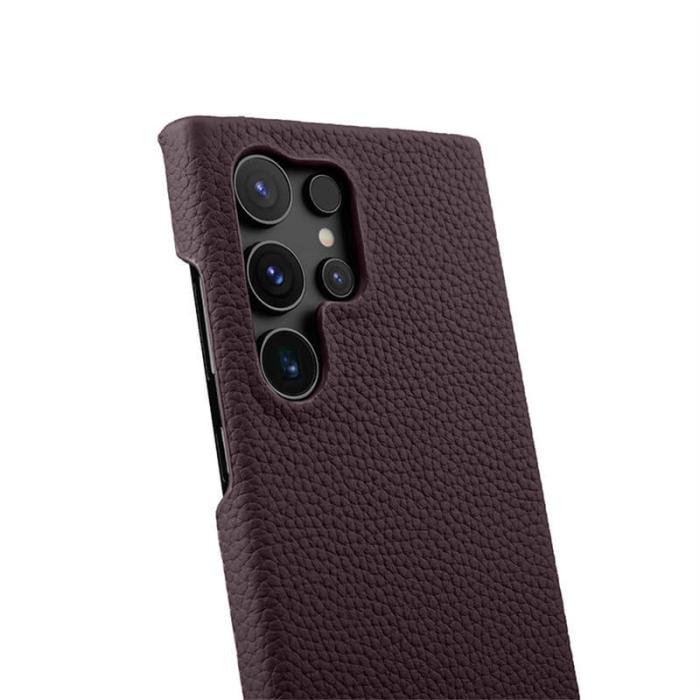 Melkco - MELKCO Mobilskal till Samsung Galaxy S25 Ultra Äkta Läder PC - Lila