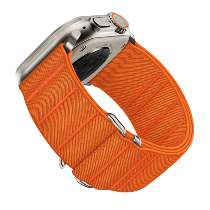 Tech-Protect - Tech Protec Apple Watch (44/45/46/49mm) Armband Nylon Slip - Orange