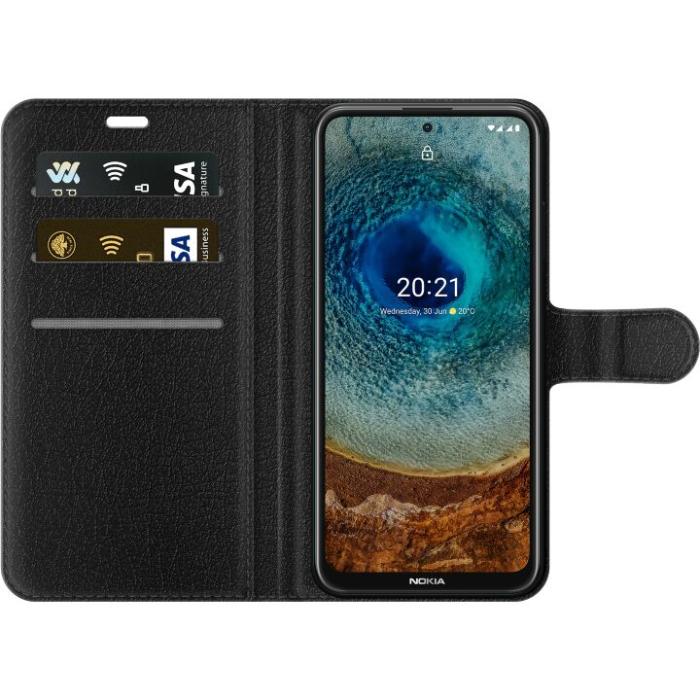 iSecrets - Plånboksfodral till Nokia X20 med Gyllene Murstenar