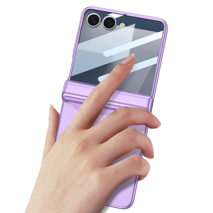 GKK - GKK Galaxy Z Flip 7 Mobilskal med Penna och Skärmskydd - Lila