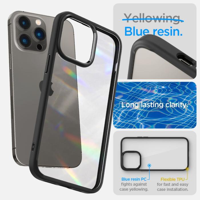 Spigen - Spigen iPhone 14 Pro Max Skal Ultra Hybrid - Matte Svart