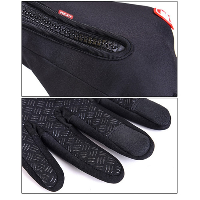 A-One Brand - Touchvantar Handskar med Halkfritt Grepp Vindtäta - Babyblå / L