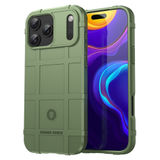 A-One Brand - iPhone 17 Pro Max Mobilskal Grid Design Soft TPU - Grön