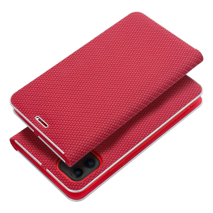 OEM - Xiaomi Redmi 14C Plånboksfodral Luna Carbon - Röd