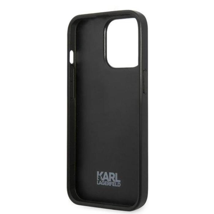 KARL LAGERFELD - Karl Lagerfeld iPhone 13 Pro Max Skal Flower Ikonik Karl - Grå