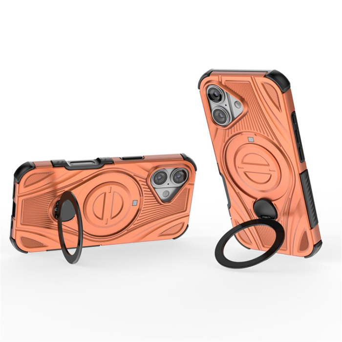 A-One Brand - iPhone 17 Mobilskal MagSafe Magnetic Kickstand - Orange