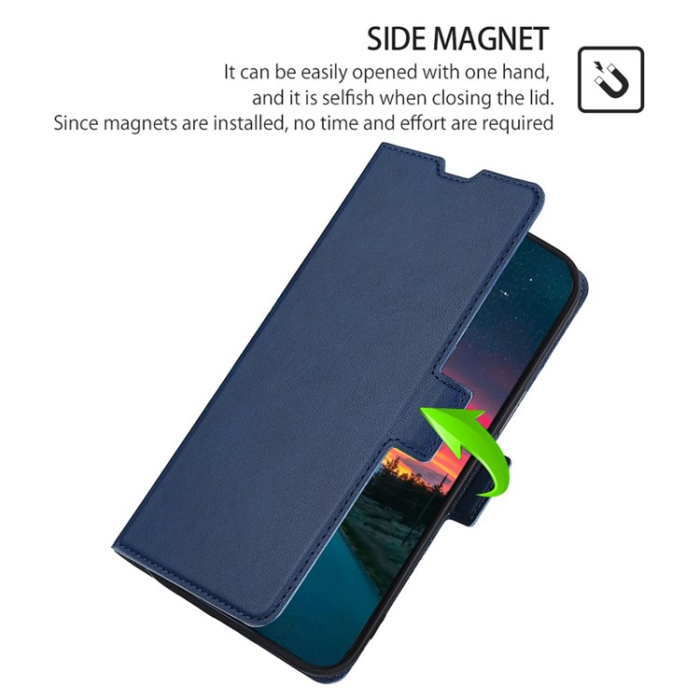 OEM - Xiaomi 13 Lite Plånboksfodral Dual Magnetic Clasp - Blå