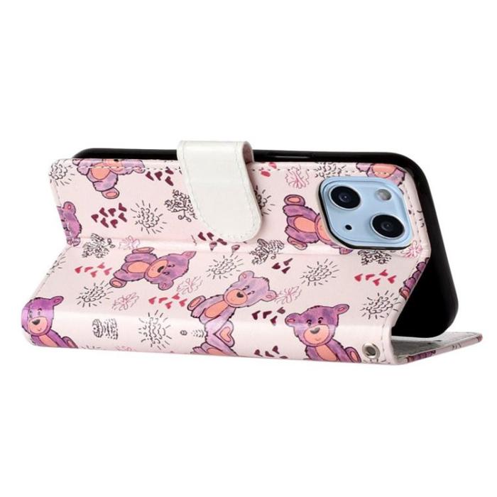 OEM - iPhone 14 Plus Plånboksfodral Folio Flip - Bear