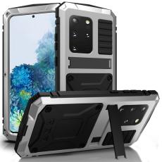R-JUST - R-JUST Mobilskal till Galaxy S20 Plus Metall Silikon PC Silver