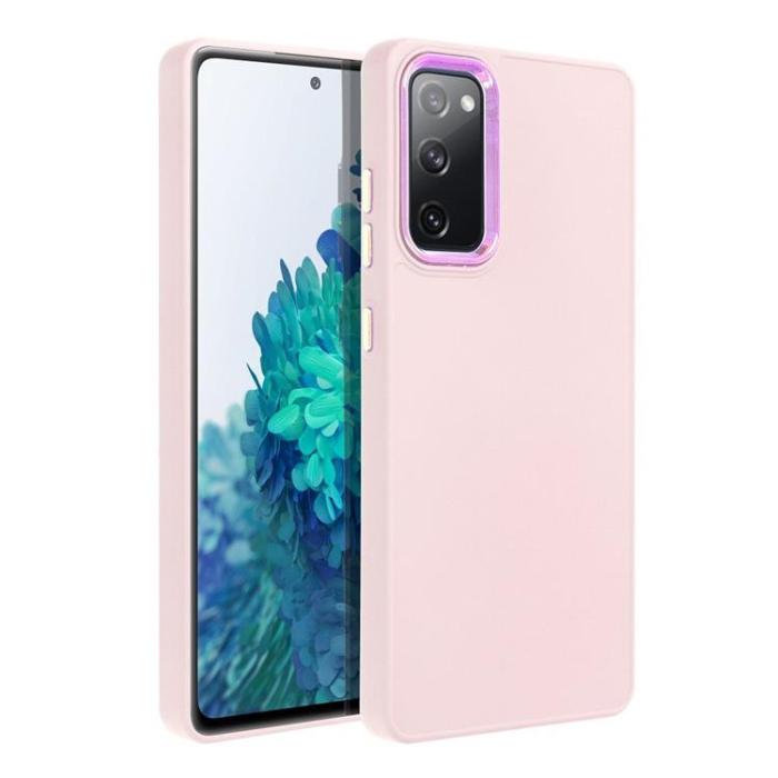 OEM - Galaxy S20 FE 5G Mobilskal Frame - Powder Rosa