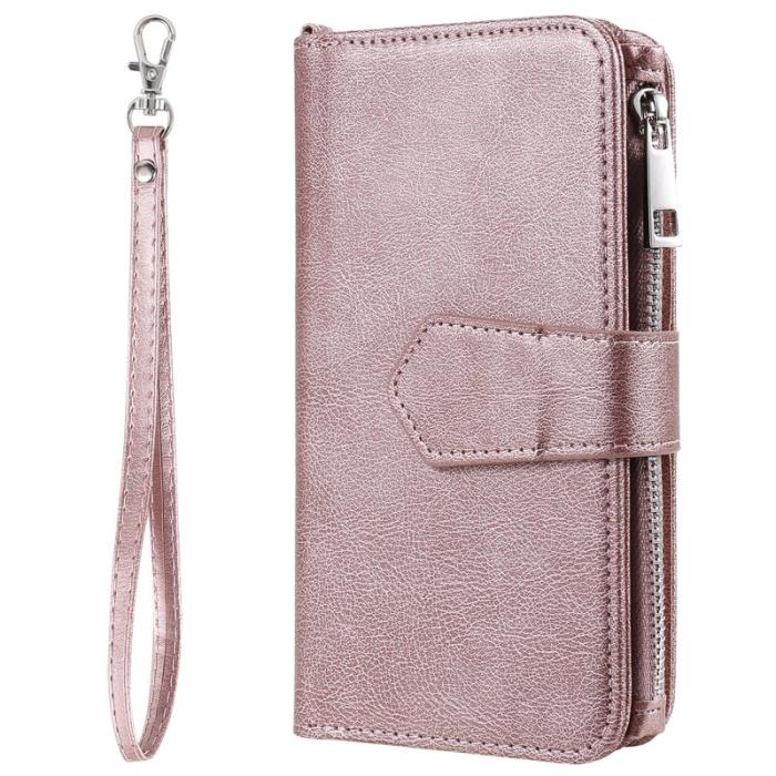 OEM - Plånboksfodral för Samsung Galaxy S26 Plus Magnetiskt Konstläder - Roséguld