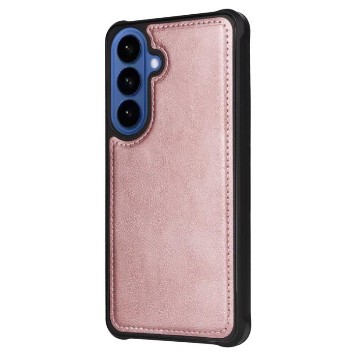 OEM - Plånboksfodral för Samsung Galaxy S26 Plus Magnetiskt Konstläder - Roséguld