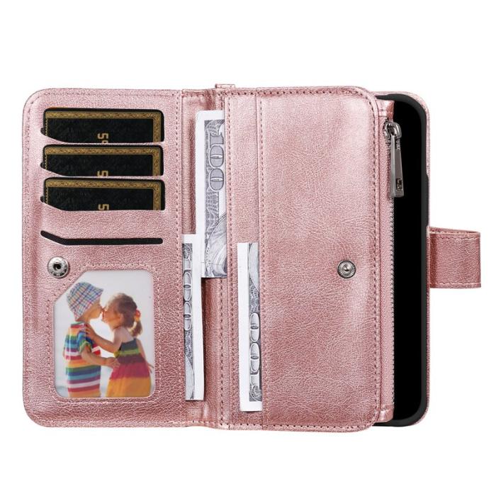 OEM - Plånboksfodral för Samsung Galaxy S26 Plus Magnetiskt Konstläder - Roséguld