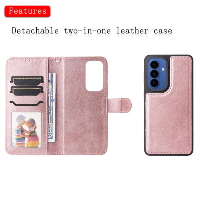 OEM - Plånboksfodral för Samsung Galaxy S26 Plus Magnetiskt Konstläder - Roséguld