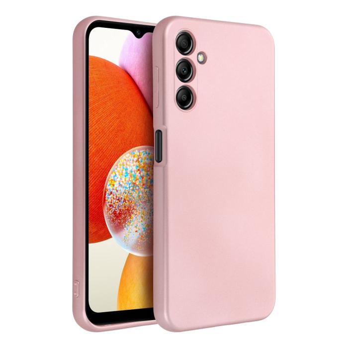 OEM - METALLIC skal för Samsung A14 5G rosa
